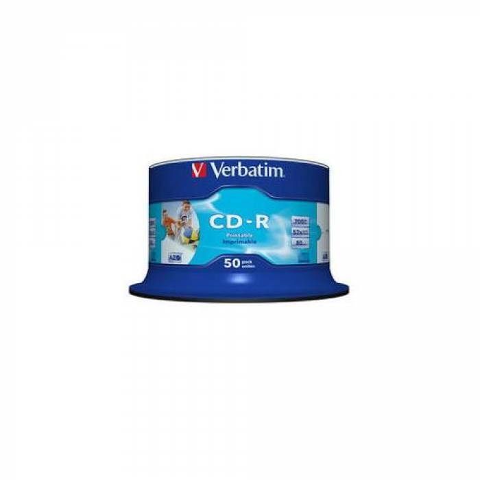 CD-R Verbatim 52X, 700MB, 50buc, Spindle