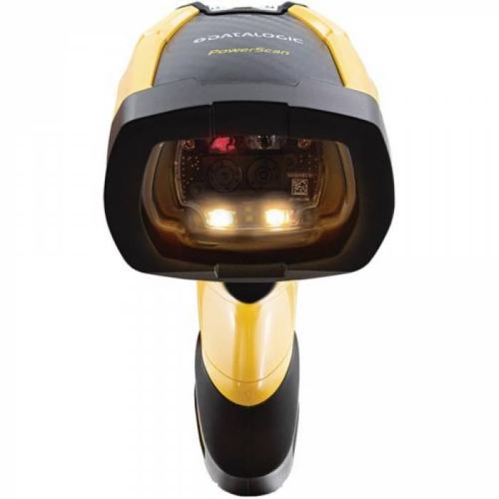 Cititor de coduri de bare Datalogic PowerScan PD9630-SR, 2D, USB, RS232, Black-Yellow