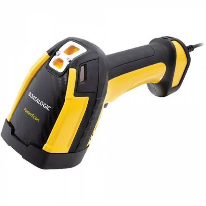 Cititor de coduri de bare Datalogic PowerScan PD9630-SR, 2D, USB, RS232, Black-Yellow