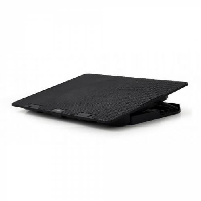 Cooler Pad Gembird pentru laptop de 15.6inch, Black