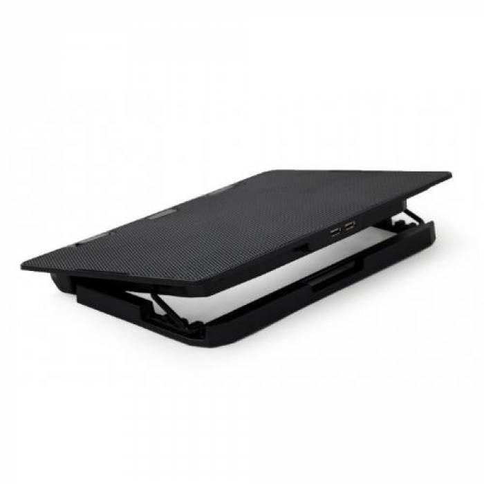 Cooler Pad Gembird pentru laptop de 15.6inch, Black