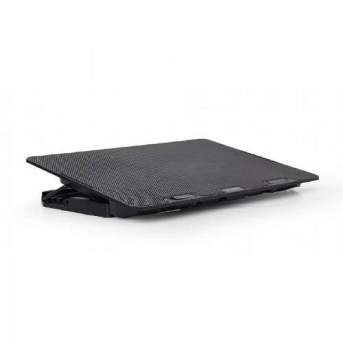 Cooler Pad Gembird pentru laptop de 15.6inch, Black