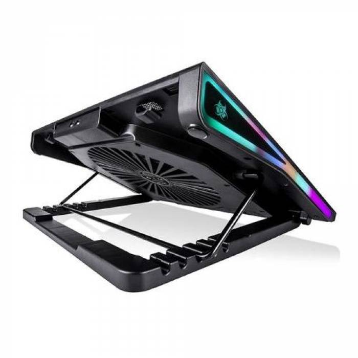 Cooler Pad Tracer Gamezone Wing pentru laptop de 17.3inch, Black