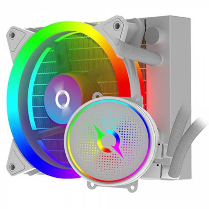 Cooler procesor AQIRYS Aquarius 120 AiO White, 120mm