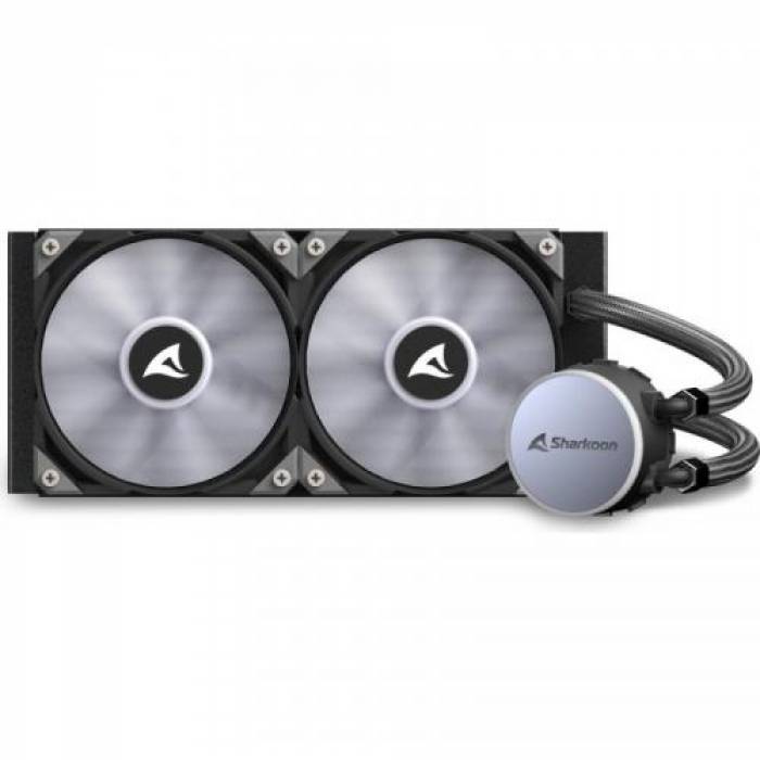 Cooler procesor Sharkoon S70 RGB AIO, 2x 120mm