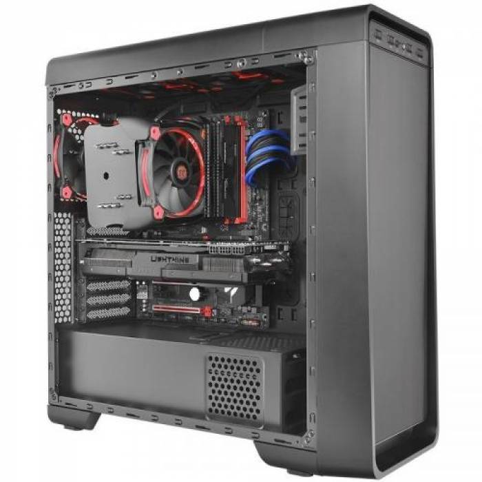 Cooler Procesor Thermaltake Riing Silent 12 Pro Red, Red LED, 120mm