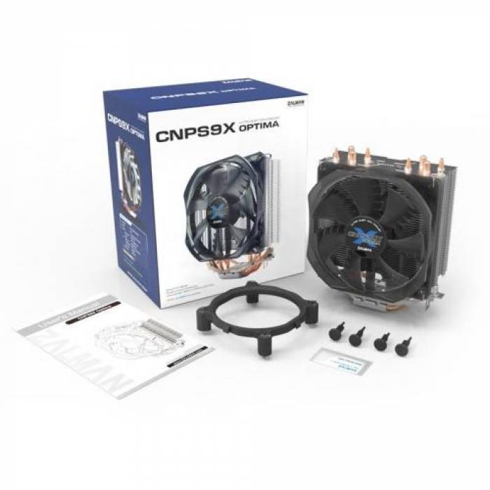 Cooler Procesor Zalman CNPS9X Optima, White LED, 120mm