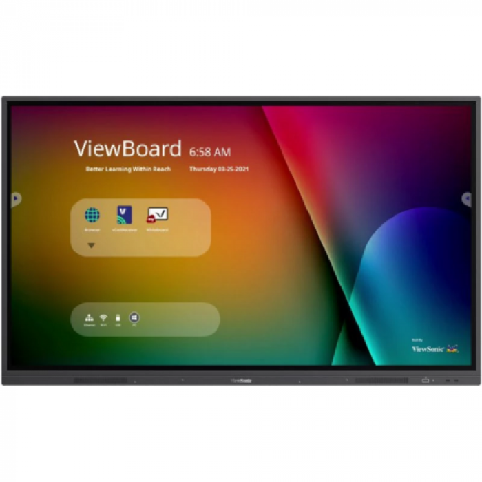 Display Interactiv ViewSonic IFP6532 65inch, 3840x2160pixeli,  Android 9, Black