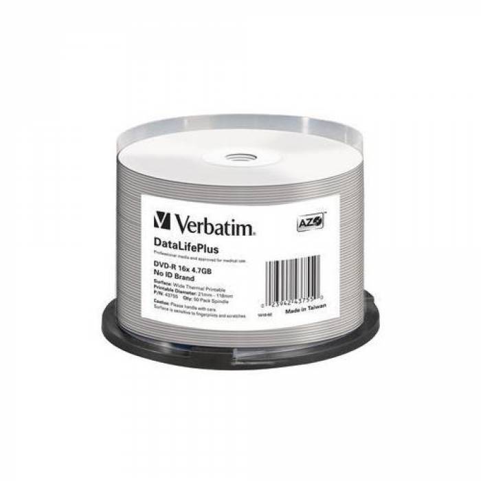 DVD-R Verbatim 16x, 4.7GB, 50buc, Spindle