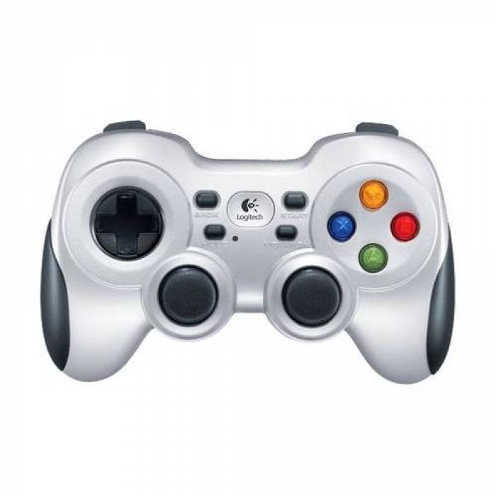 Gamepad Wireless Logitech F710, USB, SIlver