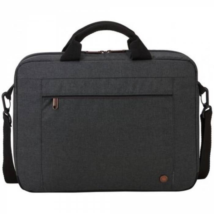 Geanta Case Logic Era Attache Obsidian pentru laptop de 14inch, Black