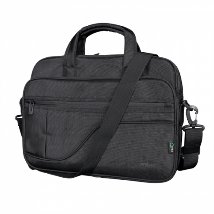 Geanta Trust Sydney Bag ECO pentru laptop de 16inch, Black