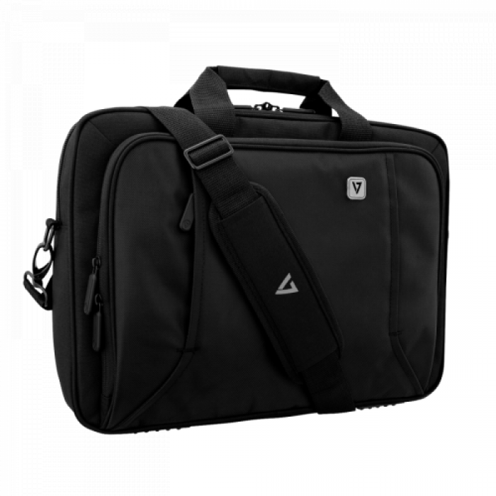 Geanta V7 Professional Toploading CTP14-BLK-9E pentru laptop de 14inch, Black