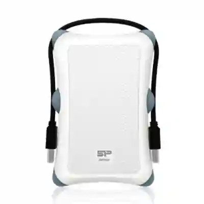 Hard Disk portabil Silicon Power Armor A30 1TB, USB 3.1, 2.5inch, White