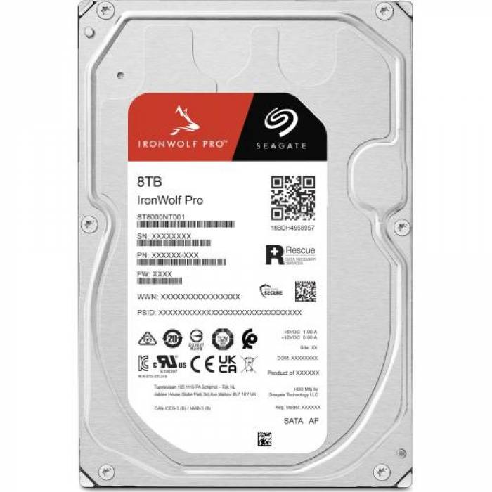 Hard Disk Server Seagate IronWolf PRO 8TB, SATA, 256MB, 3.5inch