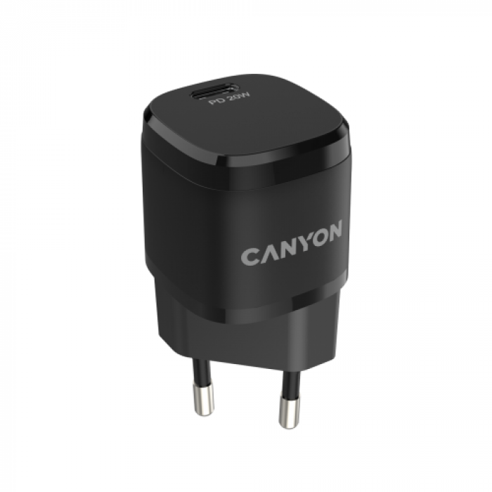 Incarcator retea Canyon H-20-05, 1x USB-C, Black