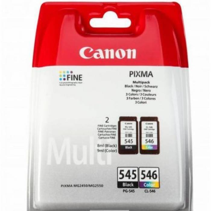 Kit Cartus Cerneala Canon PG-545/CL-546 Black & Colour - BS8287B005AA