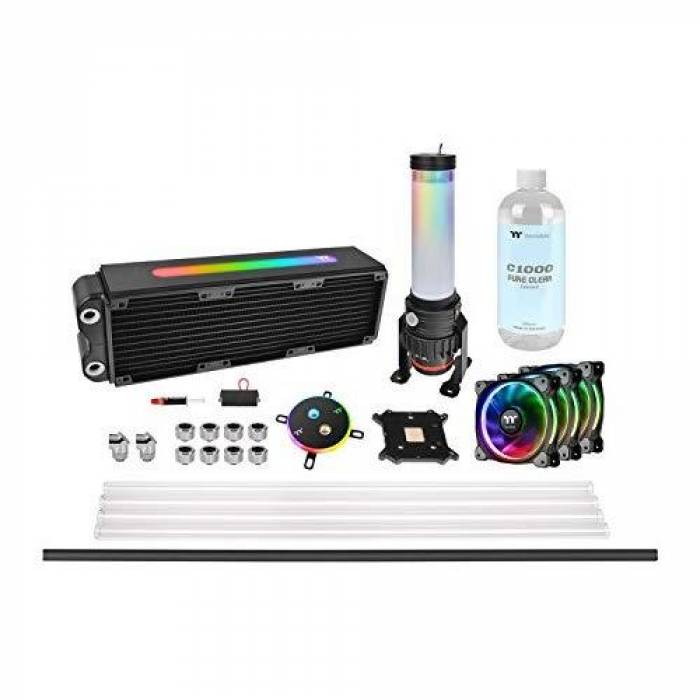 Kit cooler procesor Thermaltake Pacific M360 Plus, RGB LED, 3x 120mm