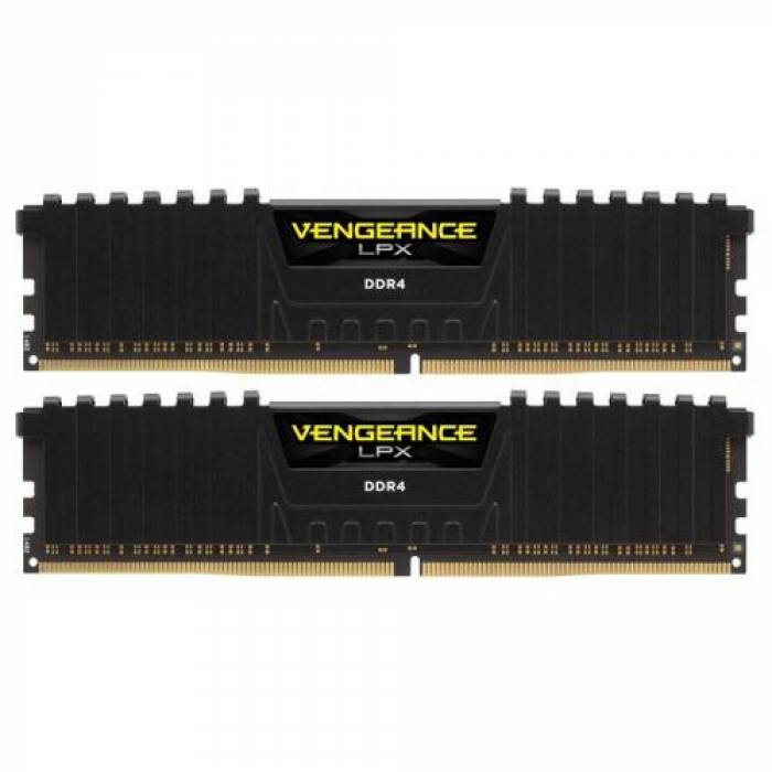 Kit Memorie Corsair Vengeance LPX Black 16GB, DDR4-3200MHz, CL16, Dual Channel