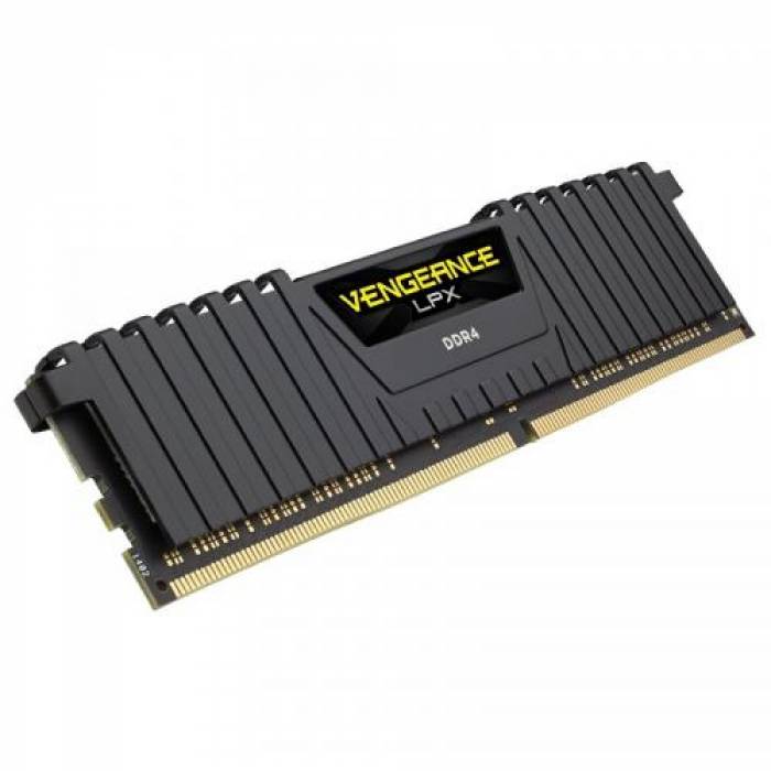 Kit Memorie Corsair Vengeance LPX Black 16GB, DDR4-4133MHz, CL19, Dual Channel