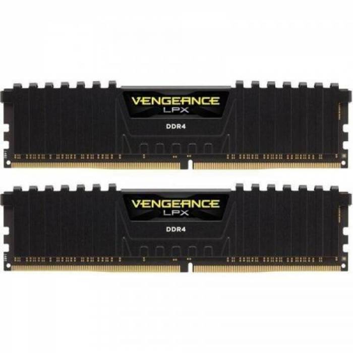 Kit Memorie Corsair Vengeance LPX Black 32GB DDR4-2666Mhz, CL16