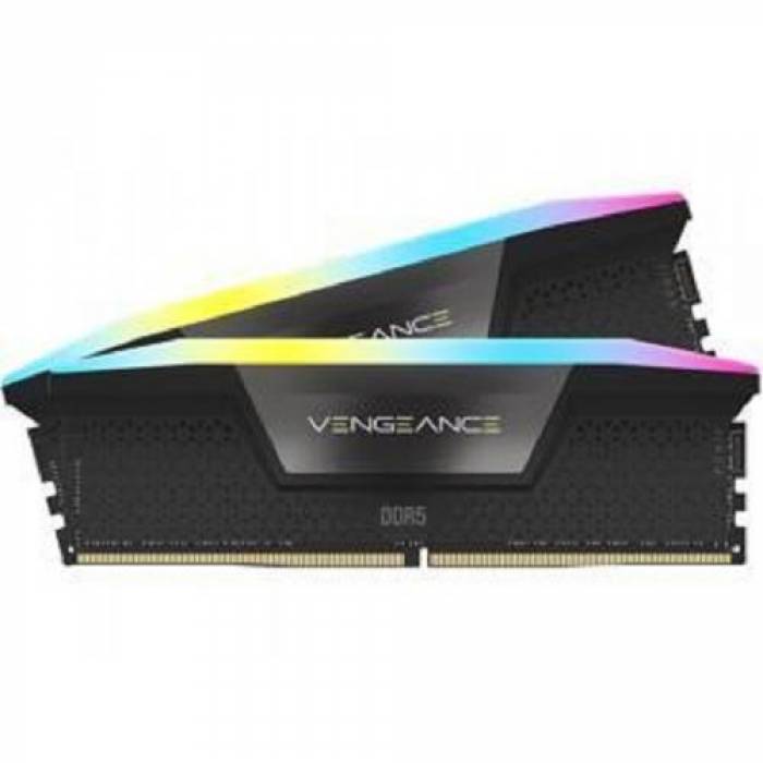 Kit Memorie Corsair Vengeance RGB, 64GB, DDR5-6000MHz, CL40, Dual Channel