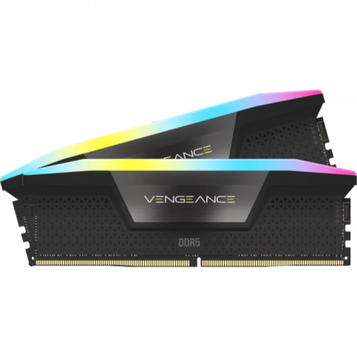 Kit Memorie Corsair Vengeance RGB 96GB, DDR5-5600MHz, CL40, Dual Channel