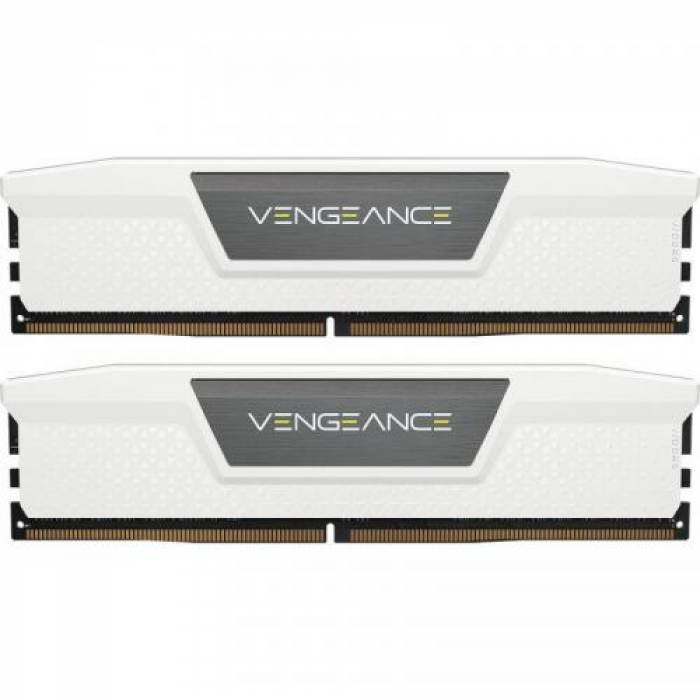 Kit Memorie Corsair Vengeance White, 32GB, DDR5-5600MHz, CL36, Dual Channel