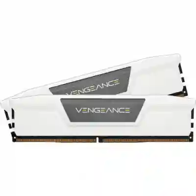 Kit Memorie Corsair Vengeance White 32GB, DDR5-5600MHz, CL36, Dual Channel