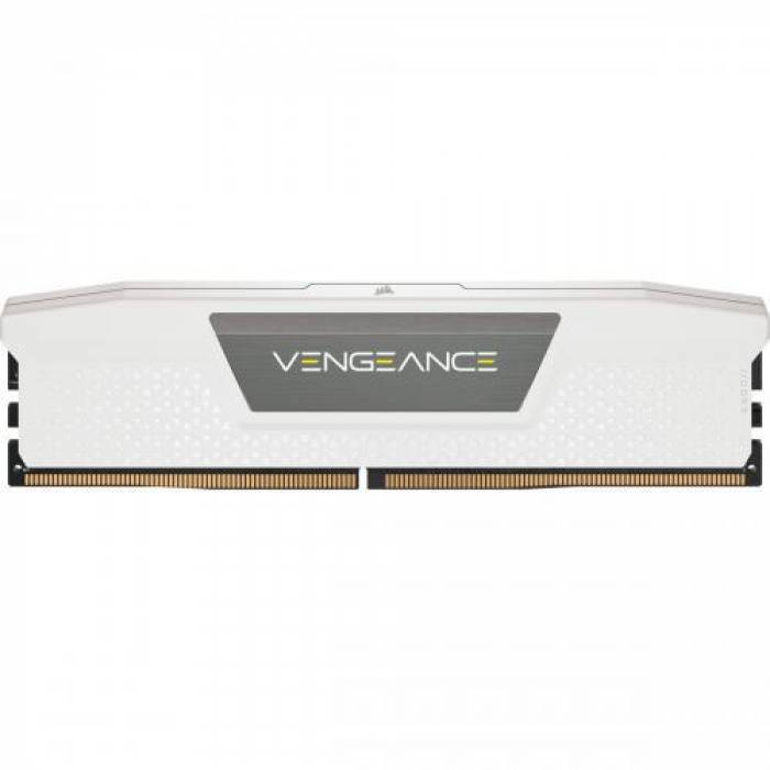 Kit Memorie Corsair Vengeance White 32GB, DDR5-5600MHz, CL36, Dual Channel