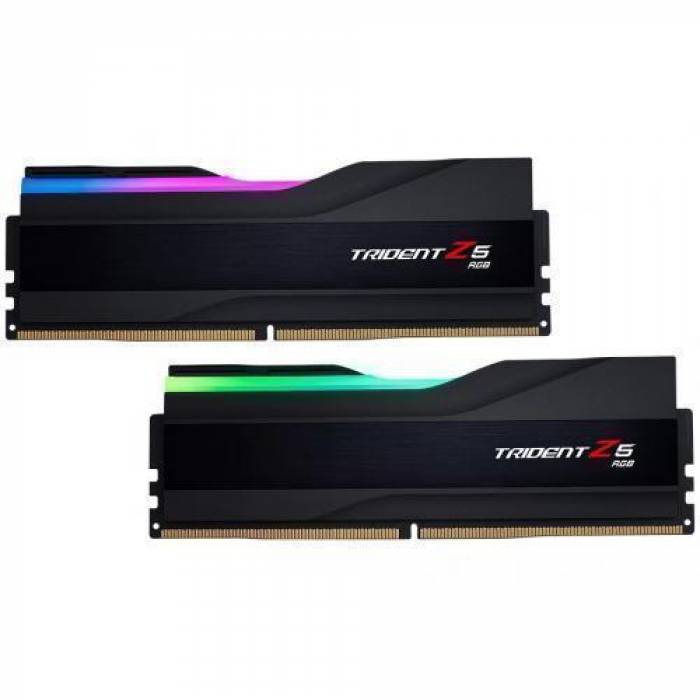 Kit Memorie G.Skill Trident Z5 RGB XMP 3.0 Black 32GB, DDR5-7800Mhz, CL36, Dual Channel