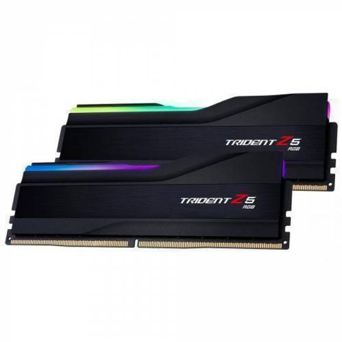 Kit Memorie G.Skill Trident Z5 RGB XMP 3.0 Black 32GB, DDR5-7800Mhz, CL36, Dual Channel