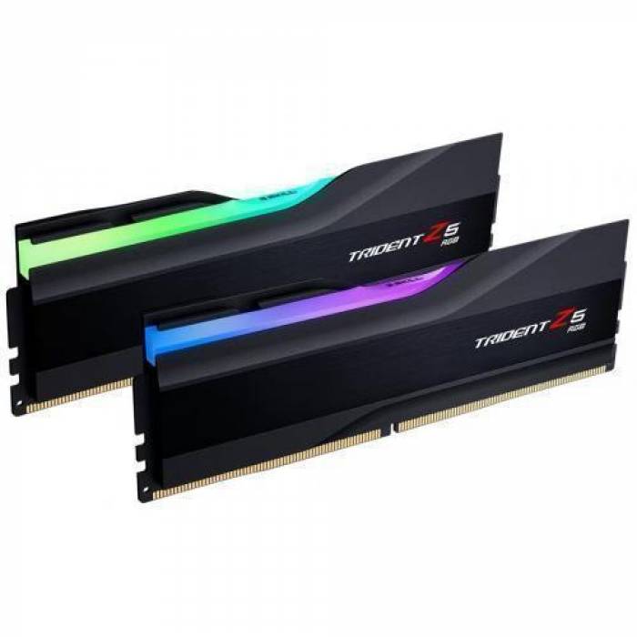 Kit Memorie G.Skill Trident Z5 RGB XMP 3.0 Black 32GB, DDR5-7800Mhz, CL36, Dual Channel