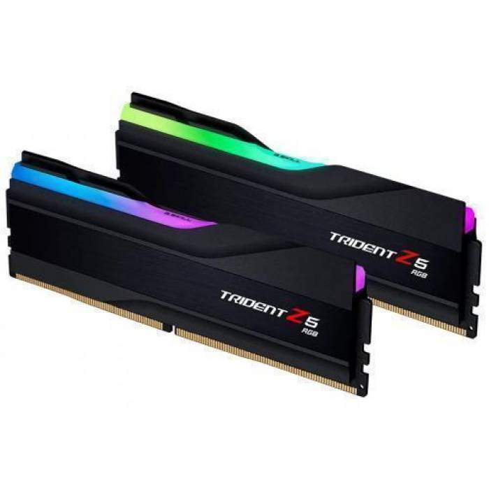 Kit Memorie G.Skill Trident Z5 RGB XMP 3.0 Black 32GB, DDR5-7800Mhz, CL36, Dual Channel