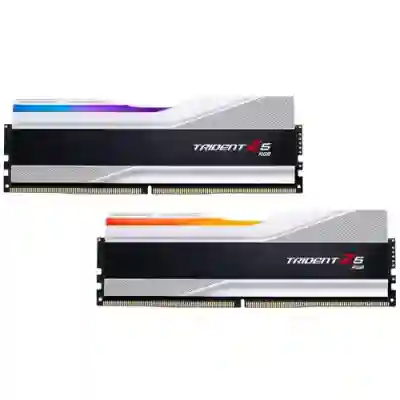 Kit Memorie G.Skill Trident Z5 RGB XMP 3.0 Silver 32GB, DDR5-6800Mhz, CL34, Dual Channel