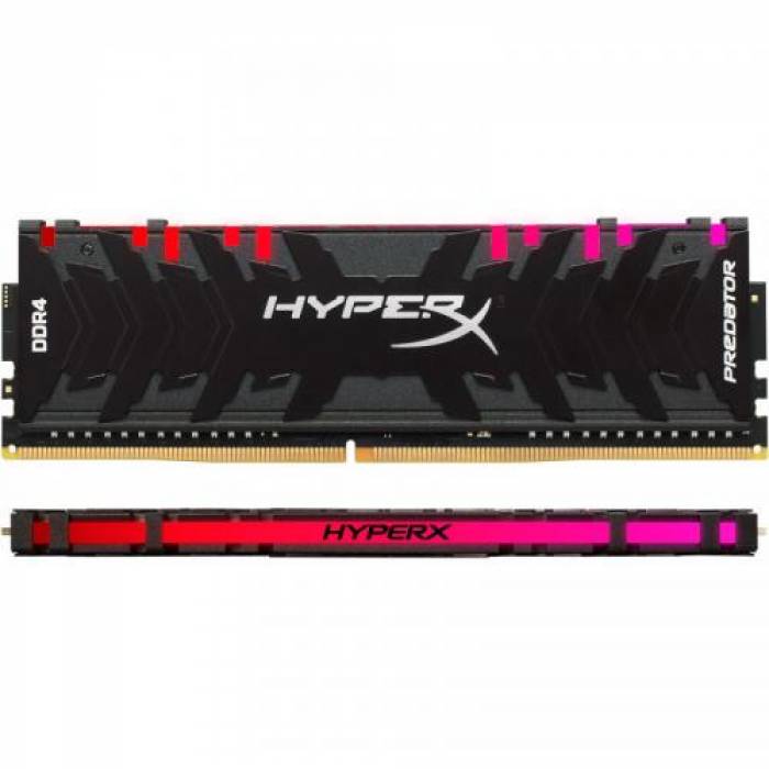 Kit Memorie HyperX Predator RGB 16GB, DDR4-2933MHz, CL15, Dual Channel