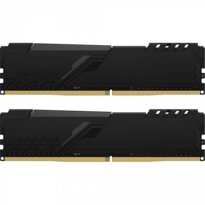 Kit memorie Kingston FURY Beast 16GB, DDR4-3733MHz, CL19, Dual Channel