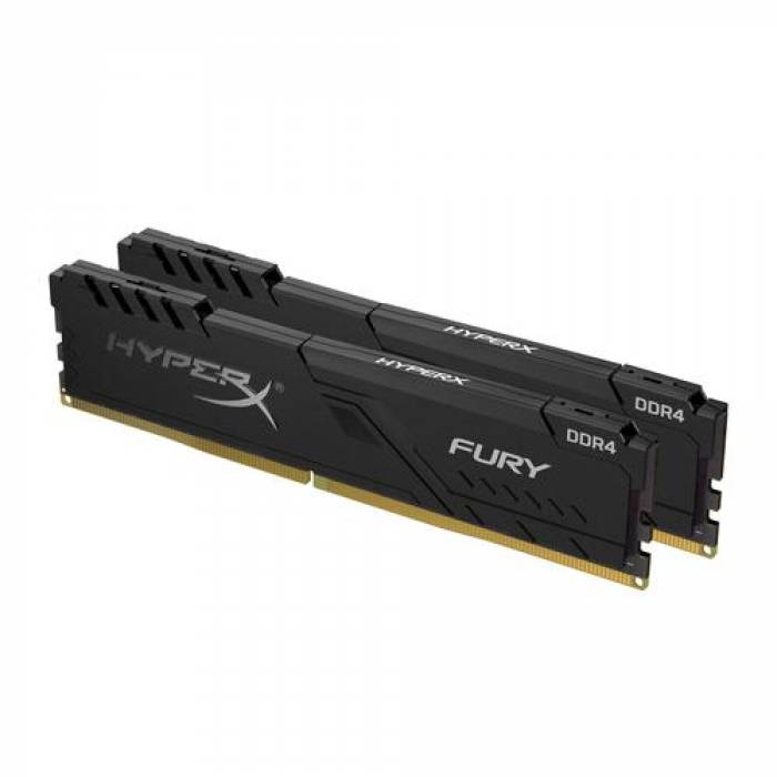 Kit Memorie Kingston HyperX FURY Black, 16GB, DDR4-3000MHz, CL15, Dual Channel