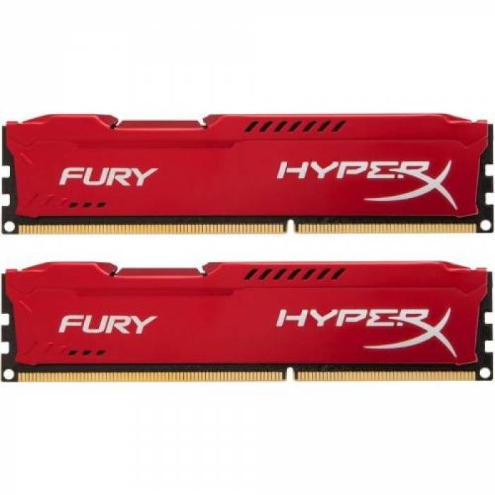 Kit Memorie Kingston HyperX Fury Red Series 16GB DDR3-1600Mhz, CL10