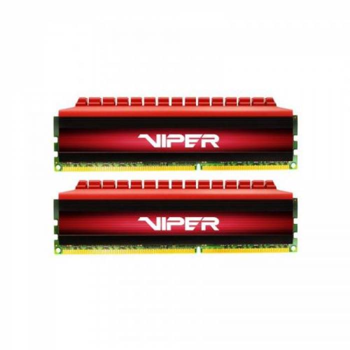 Kit Memorie Patriot Viper 4 Red 16GB, DDR4-3200MHz, CL16, Dual Channel