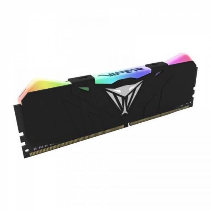 Kit Memorie Patriot Viper RGB Black 16GB, DDR4-3200MHz, CL16, Dual Channel