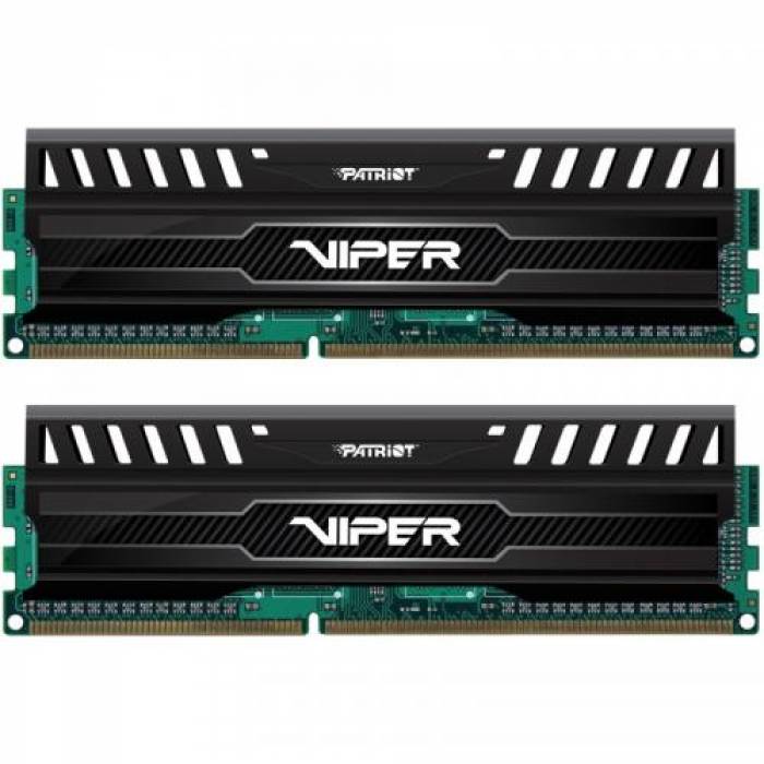 Kit Memorie Patriot ViperX 3 Black Mamba 8GB, DDR3-1600MHz, CL9, Dual Channel 