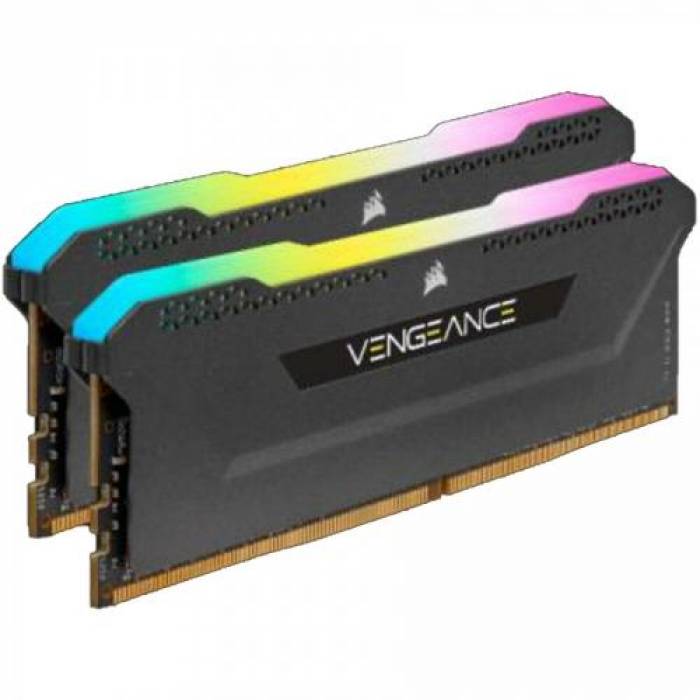 Kit Memorie Vengeance RGB PRO SL 32GB, DDR4-3200MHz, CL16, Dual Channel - AMD Edition