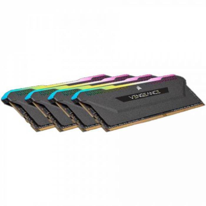 Kit Memorie Vengeance RGB PRO SL 32GB, DDR4-3600MHz, CL18, Quad Channel