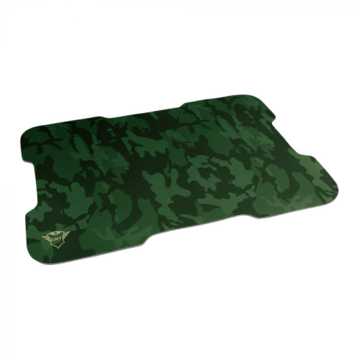 Kit Trust GXT 781 Rixa Camo - Mouse Optic, USB, Green + Mouse Pad, Green