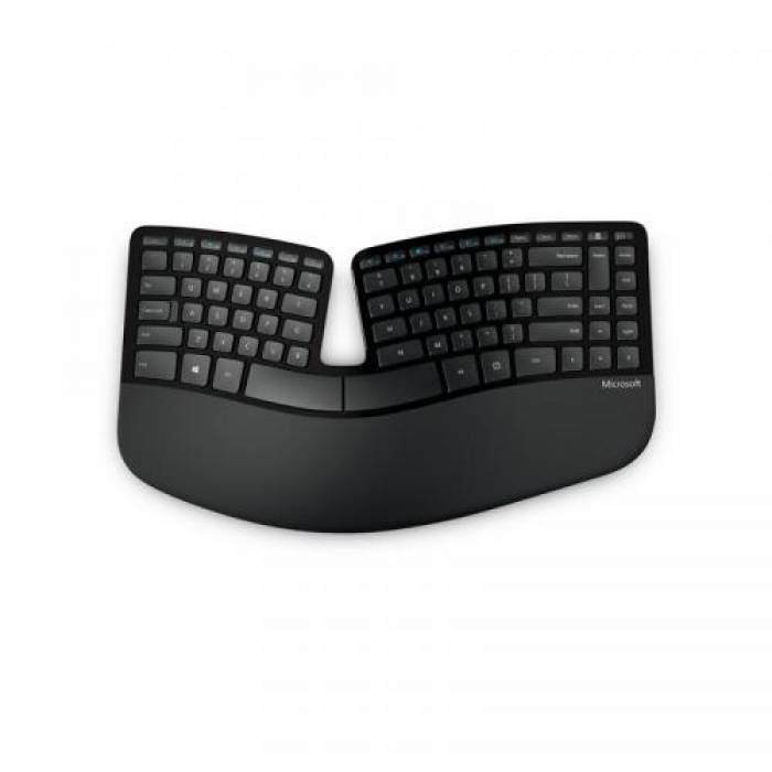 Kit Wireless Microsoft Sculpt Ergonomic Desktop - Tastatura, USB, Black + Mouse, USB, Black