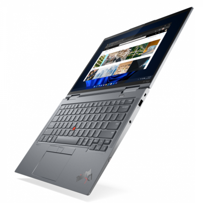 Laptop 2-in-1 Lenovo ThinkPad X1 Yoga Gen 7, Intel Core i7-1260P, 14inch Touch, RAM 16GB, SSD 512GB, Intel Iris Xe Graphics, Windows 11 Pro, Storm Grey