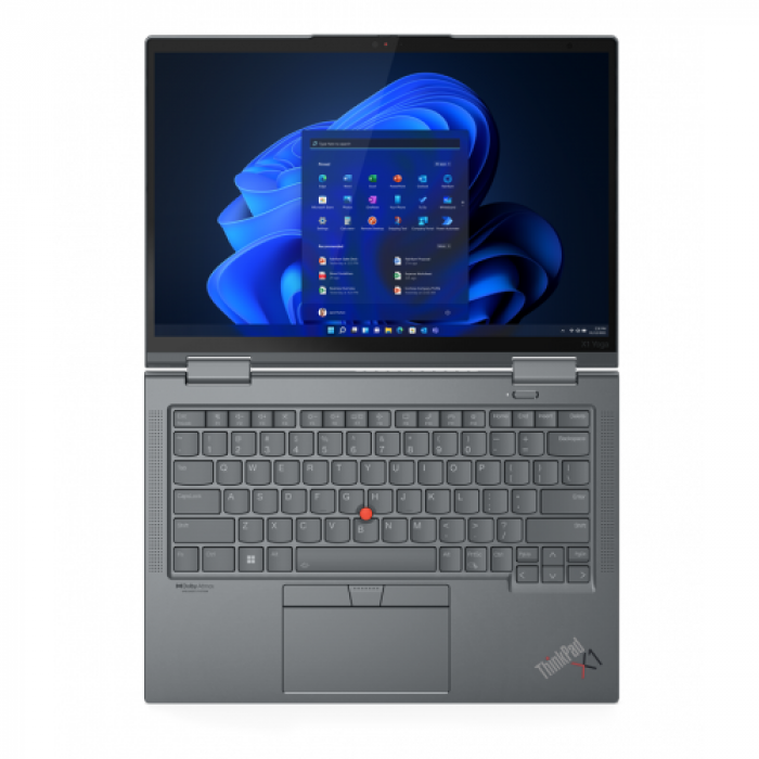 Laptop 2-in-1 Lenovo ThinkPad X1 Yoga Gen 7, Intel Core i7-1260P, 14inch Touch, RAM 16GB, SSD 512GB, Intel Iris Xe Graphics, Windows 11 Pro, Storm Grey