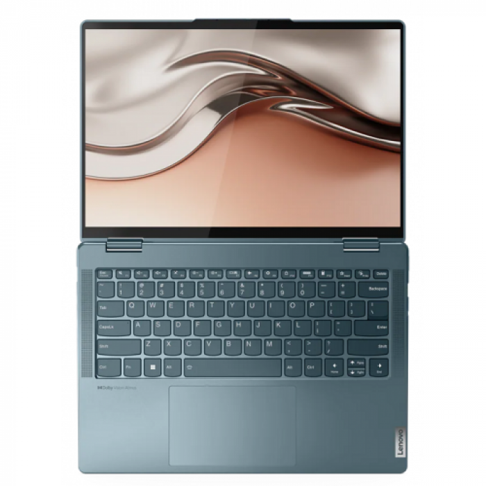 Laptop 2-in-1 Lenovo Yoga 7 14ARB7, AMD Ryzen 7 6800U, 14inch Touch, RAM 16GB, SSD 512GB, AMD Radeon Graphics 680M, Windows 11, Stone Blue