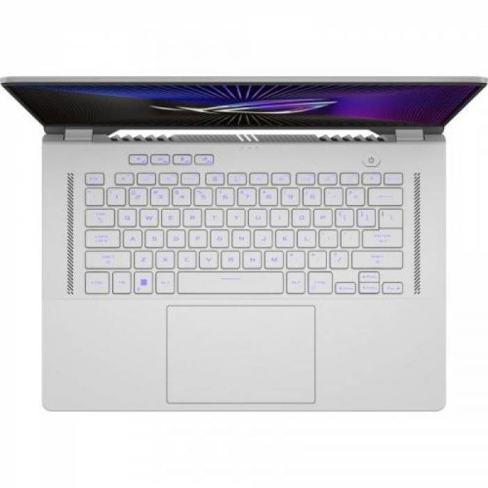 Laptop ASUS ROG Zephyrus G16 (2023) GU603VV-N4040W, Intel Core i9-13900H, 16inch, RAM 32GB, SSD 1TB, nVidia GeForce RTX 4060 8GB, Windows 11, Moonlight White